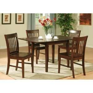  East West Furniture NO5 MAH W Norfolk 5PC Set with 
