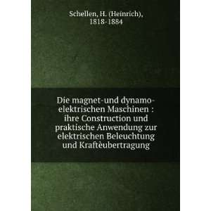   und KraftÃ¨ubertragung H. (Heinrich), 1818 1884 Schellen Books