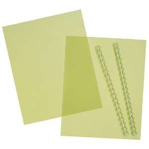   Translucent Gel Report Covers, Sage Green, Pack Of 25 Electronics