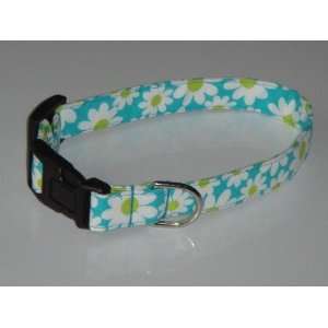  Blue Daisy Flower Dog Collar X Large 1 