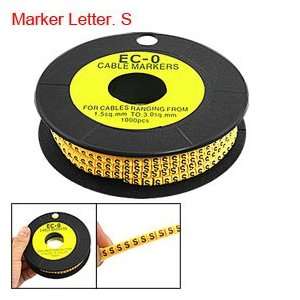   Letter 3.5mm EC 0 PVC Flexible Cable Marker 1000 Pcs Electronics