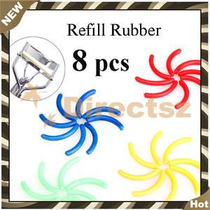 Replacement Eyelash Curler Plastic Beauty 8 Pcs Refill Rubber Pads 