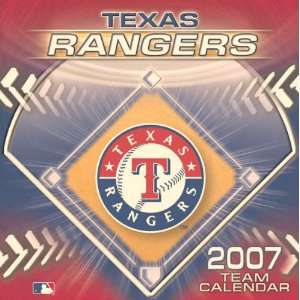  Texas Rangers 2007 Box Calendar