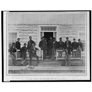  Lt. Col. Baker and officers,Fort Ellis,Montana,MT,1871 