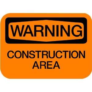    Vinyl Business Warning Sign Construction Area: Everything Else