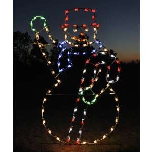  Holiday Lights Animated Waving Snowman