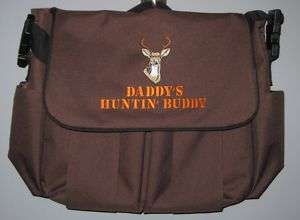 Daddy DIAPER BAG personalized baby tote hunting Buck  