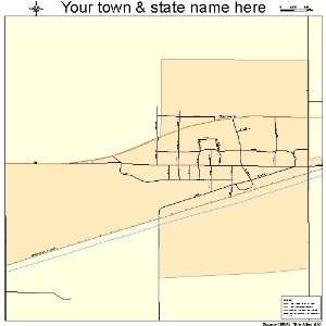  Street & Road Map of Danvers, Minnesota MN   Printed 