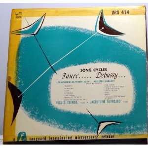  Faure / Debussy Song Cycles, Cuenod, Blancard, Vanguard 