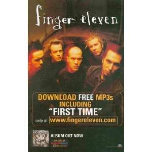 Finger Eleven: First Time Great Original Photo Print Ad!