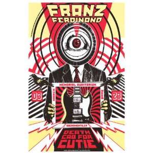 Franz Ferdinand   Live   Death Cab for Cutie 11x17 Poster  