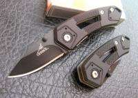New GERBER Black Clip Pocket Steel Saber Folding Knife 45  