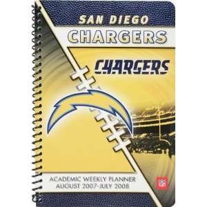San Diego Chargers 2007 08 5 x 8 Academic Weekly Assignment Planner