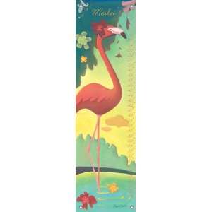  Flamingo   Personalized Growth Chart: Home & Kitchen