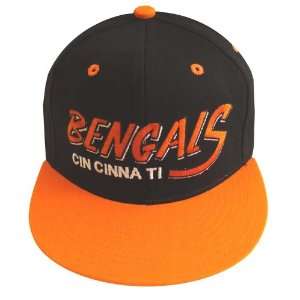   Cincinnati Bengals Retro Old Script Snapback Cap Hat 