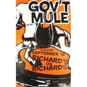  Govt Mule Allman Brothers Vancouver Concert Poster