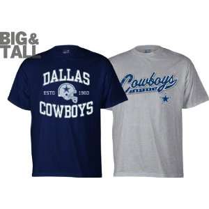 Dallas Cowboys Big & Tall Raise the Decibels 2 T Shirt Combo Pack 