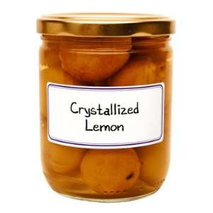 Epicurien French imported Crystallized Lemons in glass jar 10.58 oz 