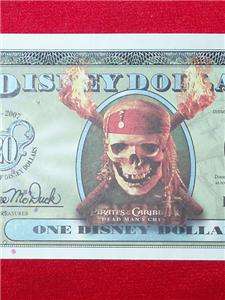 2007 pirates of the caribbean disney world dollar flying dutchman dead 