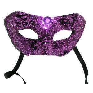  Mask It 71070 Purple Bead/Glitter Half Mask Arts, Crafts 
