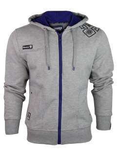 Mens Dissident Full Zipped Hoodies DD ClearHood in Grey, Sea Blue or 