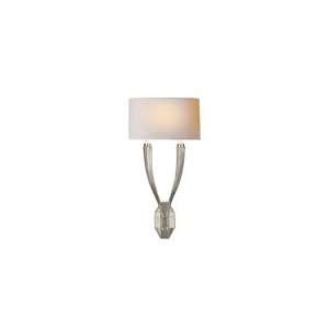  Chart House Ruhlmann Double Sconce in Polished Nickel with 