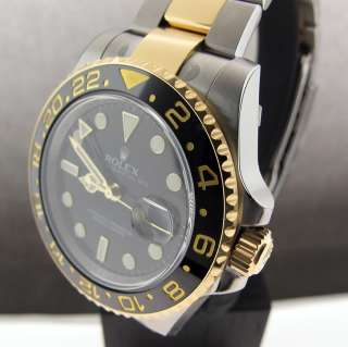 ROLEX GMT MASTER II 2 TONE 18K YELLOW GOLD & SS 116713  