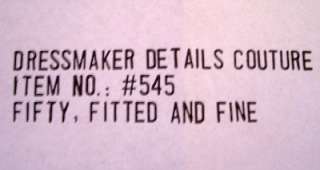 Silkstone DRESSMAKER DETAILS~Fifty, Fitted and Fine~NIB  