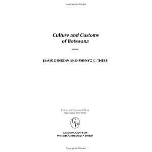   (Culture and Customs of Africa) [Hardcover] James Denbow Books