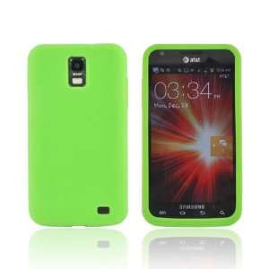   Neon Green Rubbery Feel Ant Slip Silicone Skin Case Cover: Electronics