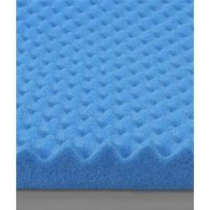  3 x 54 x 54 Acoustic Egg Crate Foam Blue Fabric Arts 