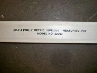 4m Crain Philly Metric Leveling Measuring Rod 92003  