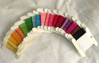 New 20, 3MM ORGANZA Ribbons. 3 meters each, 20 colours  
