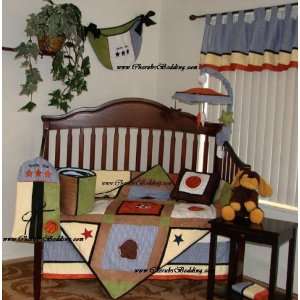  Sports Star Designer 10 pc Baby Crib/Nursery Bedding Set w 