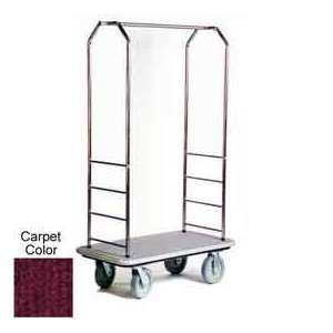  Easy Mover Bellman Cart Stainless Steel, Red Carpet, Gray 