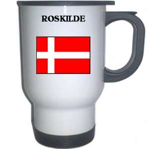Denmark   ROSKILDE White Stainless Steel Mug