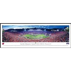   Horned Frogs   Rose Bowl Champions 2011   Wood Mounted Poster Print