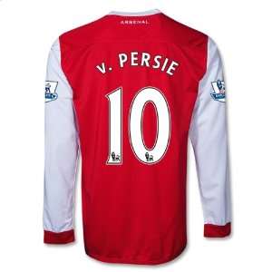  Arsenal 10/11 V. PERSIE Home LS Soccer Jersey: Sports 