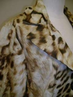 Sunny Leigh Woman Brown Animal Print Jacket 1X NWT $89  