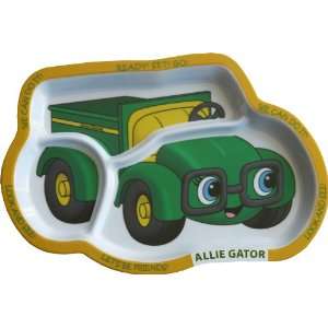  John Deere 3 Section Divided Plate Featuring Allie Gator 