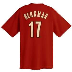  Lance Berkman Houston Astros Youth Name and Number T Shirt 