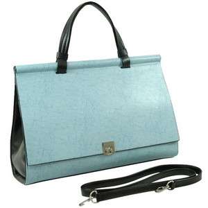 Woman Designer Briefcase Business Bag Handbag Blue  