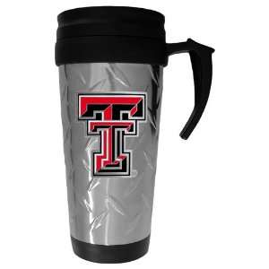   Tech Red Raiders NCAA Diamond Plate Travel Mug: Sports & Outdoors