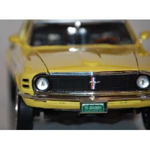 1970 Ford Mustang Grabber   Yellow ERTL Elite Special Limited Edition 
