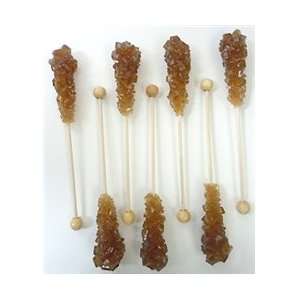 Rock Candy Swizzle Sticks   Amber 18 Grocery & Gourmet Food