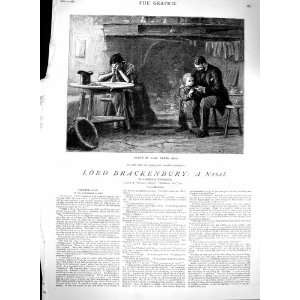  1880 Illustration Story Lord Brackenbury Luke Fildes: Home 