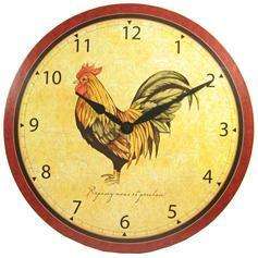 New Rooster Kitchen Wall Clock 12 Diameter  