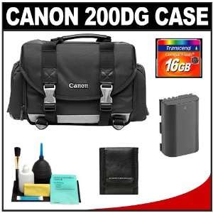  Canon 200DG Digital SLR Camera Case Gadget Bag + 16GB Card 
