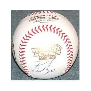 Bronson Arroyo Signed 2004 World Series Baseball Sports 