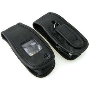  Genuine Black Leather Case for Sony Ericsson Z525 / Z525a 